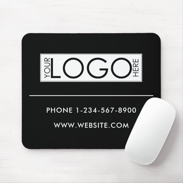 Professional Business Logo Contact Details Simple Musmatta (Med mus)