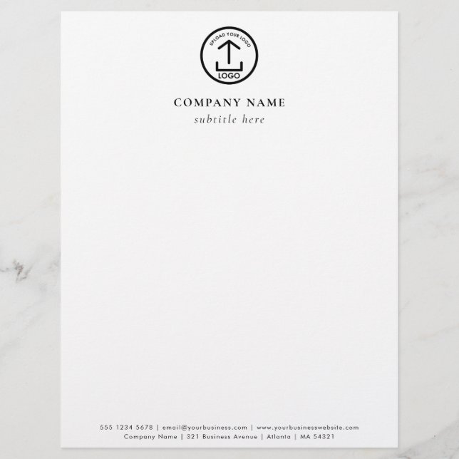 Professional Business Logo Letterhead Template Brevhuvud (Framsida)
