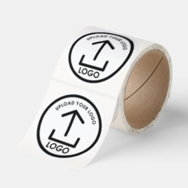 Professional Business Round Logo Product Packaging Runt Klistermärke