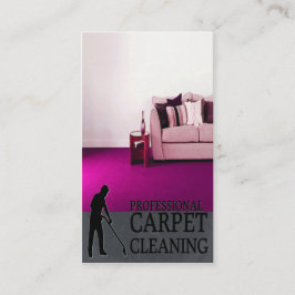 Professional Carpet Cleaning Service Business Card Visitkort