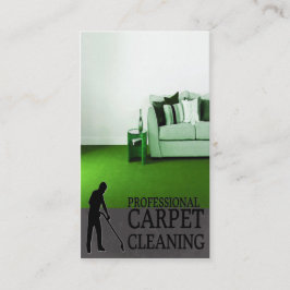 Professional Carpet Cleaning Service Business Card Visitkort
