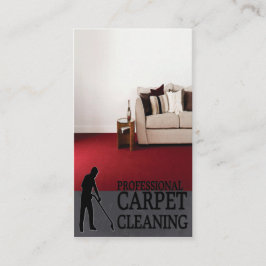Professional Carpet Cleaning Service Business Card Visitkort