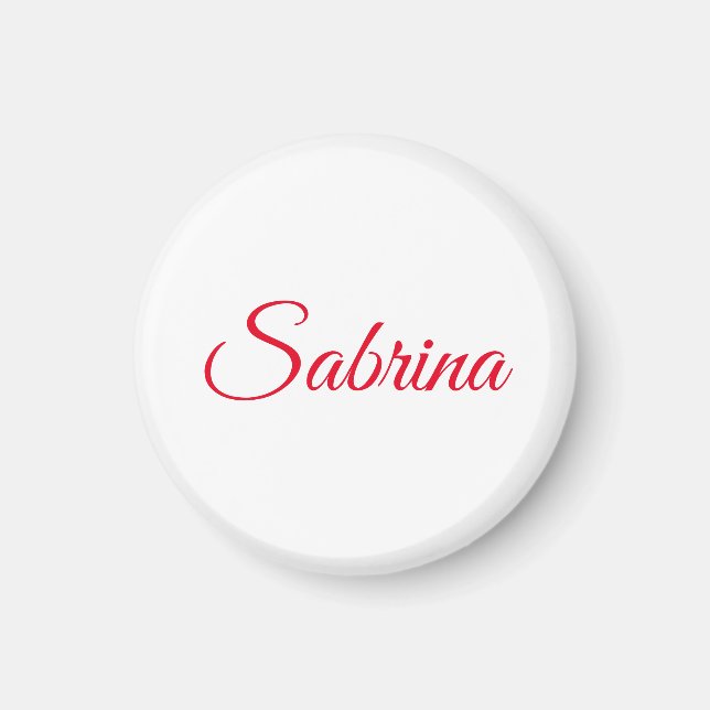 Professional classical handwriting name custom magnet (Framsidan)