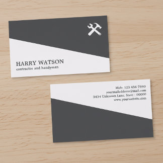 Professional Contractor Handyman Home Improvement Visitkort