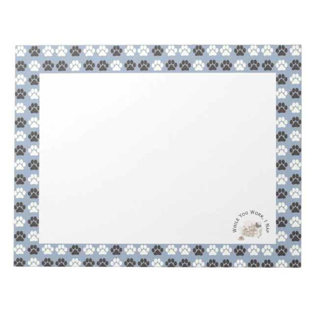 Professional Couch Tester – Cozy Paws Collection Anteckningsblock (Framsida)