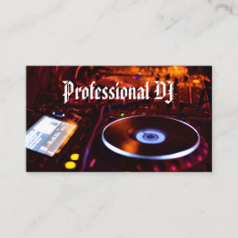 Professional Deejay Visitkort