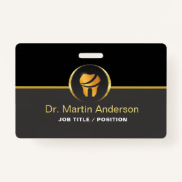  Professional Dental Clinic Gold Tooth Logo