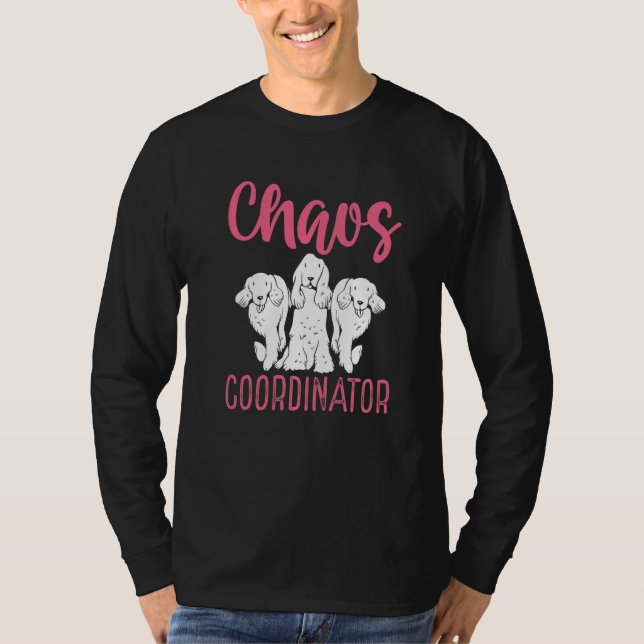 Professional Dog Sitter Chaos Coordinator  Dog Wal T Shirt (Framsida)