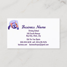 Professional Driving School Instructors  Visitkort