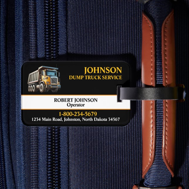 Professional Dump Truck Service Bagagebricka (Baksida Insitu 2)