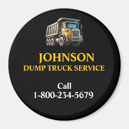 Professional Dump Truck Service Magnet