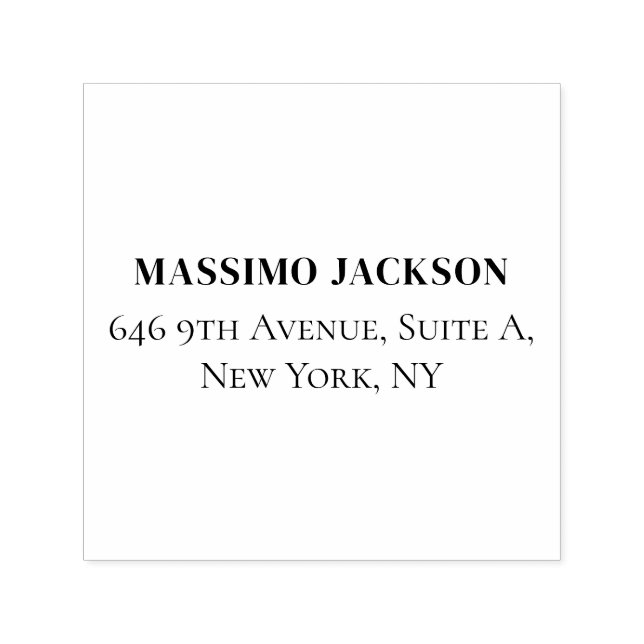 Professional elegant modern minimalist add name självfärgande stämpel (Design)