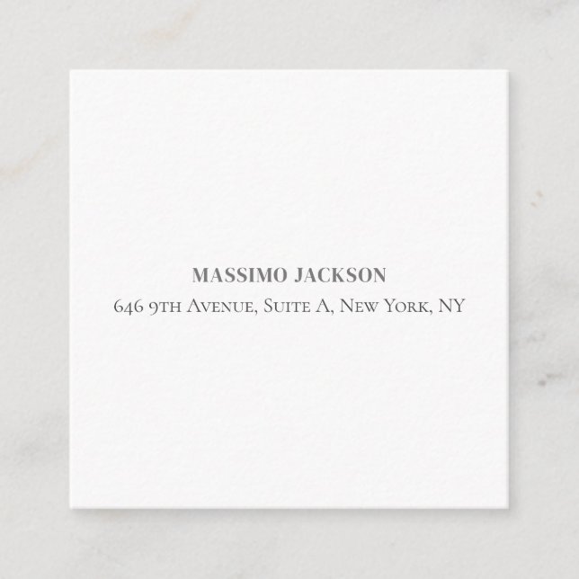 Professional elegant modern minimalist add name tilläggskort (Framsida)