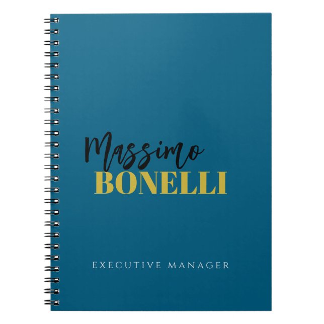 Professional elegant modern minimalist plain anteckningsbok (Framsidan)