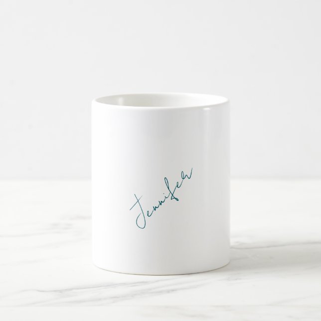 Professional elegant modern minimalist plain kaffemugg (Center)
