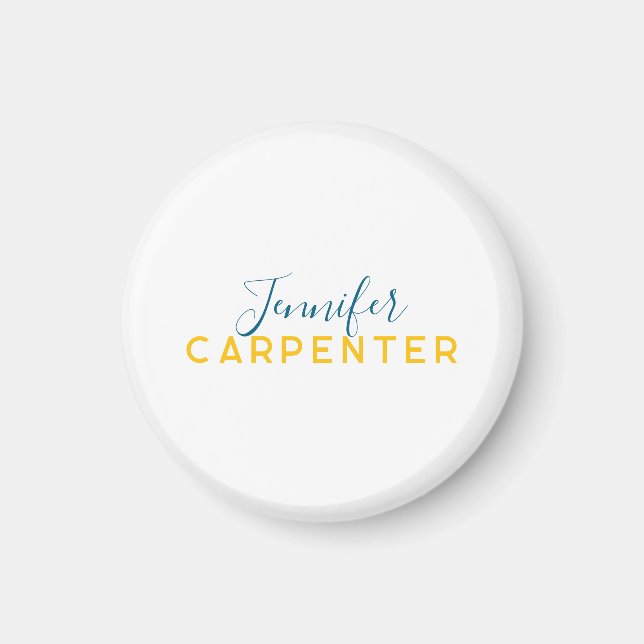 Professional elegant modern minimalist plain magnet (Framsidan)