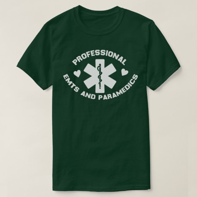 professional EMTs and paramedics gift 2 T Shirt (Design framsida)