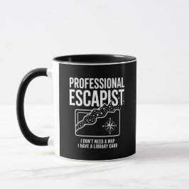 Professional Escapist bibliotekskort kaffemugg