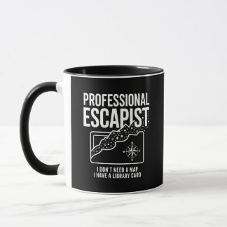 Professional Escapist bibliotekskort kaffemugg