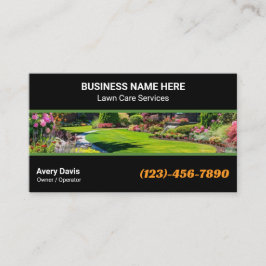 Professional Garden Services Grass Lawn Care Visitkort