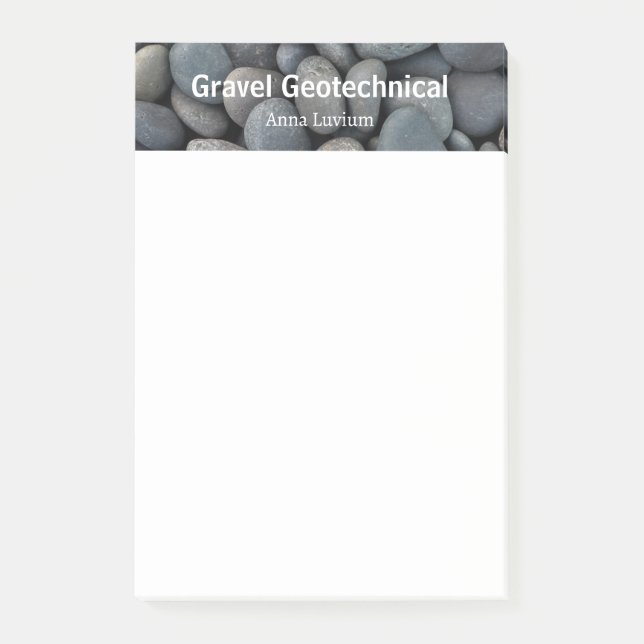 Professional Geologic Consulting Gravel Post-it Block (Framsida)