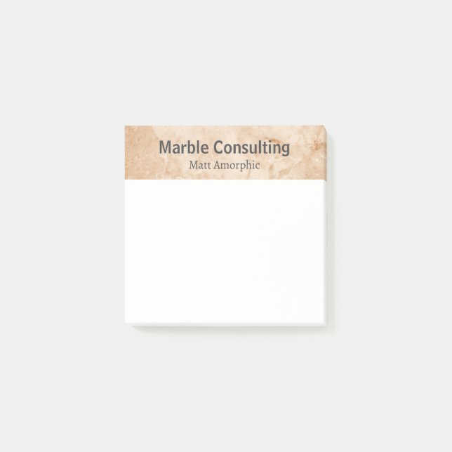 Professional Geologic Consulting Marble Post-it Block (Framsida)