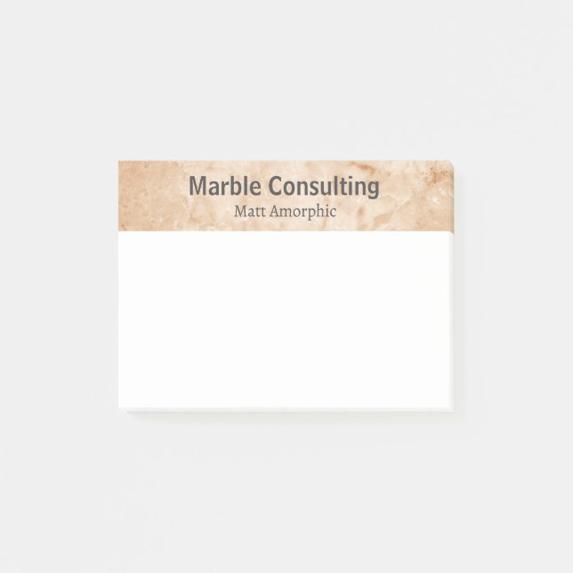 Professional Geologic Consulting Marble Post-it Block (Framsida)