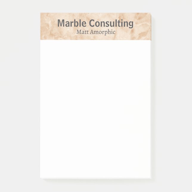 Professional Geologic Consulting Marble Post-it Block (Framsida)