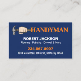 Professional Handyman Reparationstjänst Logotyp Visitkort