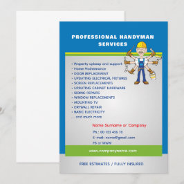 Professional Home Maintenance Flyer Template Inbjudningar