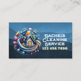 Professional House Cleaning Service Housekeeping Visitkort