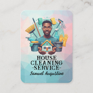 Professional House Cleaning Service Housekeeping Visitkort