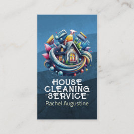 Professional House Cleaning Service Housekeeping Visitkort