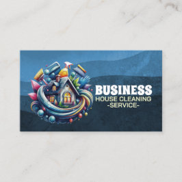 Professional House Cleaning Service Housekeeping Visitkort