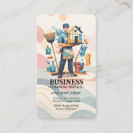 Professional House Cleaning Service Housekeeping Visitkort