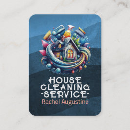 Professional House Cleaning Service Housekeeping Visitkort