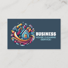 Professional House Cleaning Service Housekeeping Visitkort