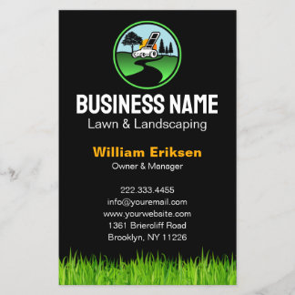 Professional Landscaping Grass Mowing Service Flygblad