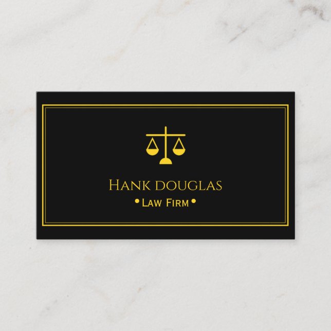 Professional Law & Justice Business Card Visitkort (Framsida)