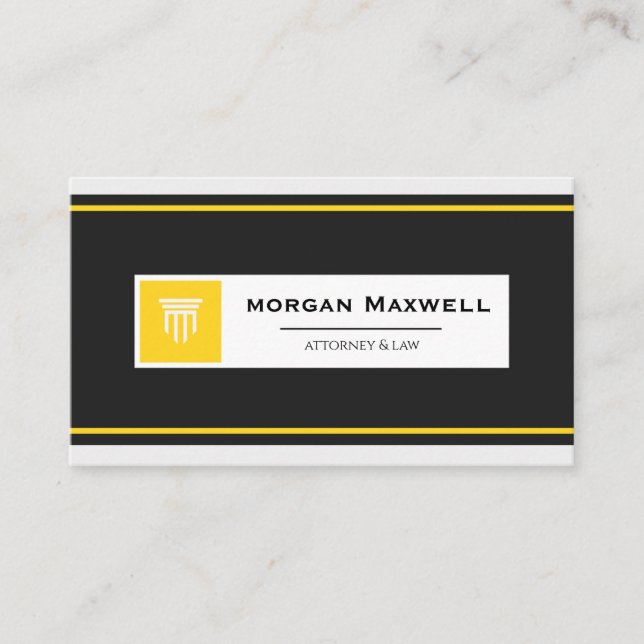 Professional Lawyer Business Card | Attorney  Visitkort (Framsida)
