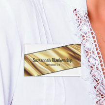 Professional Luxury Gold Ribbon Black Text
