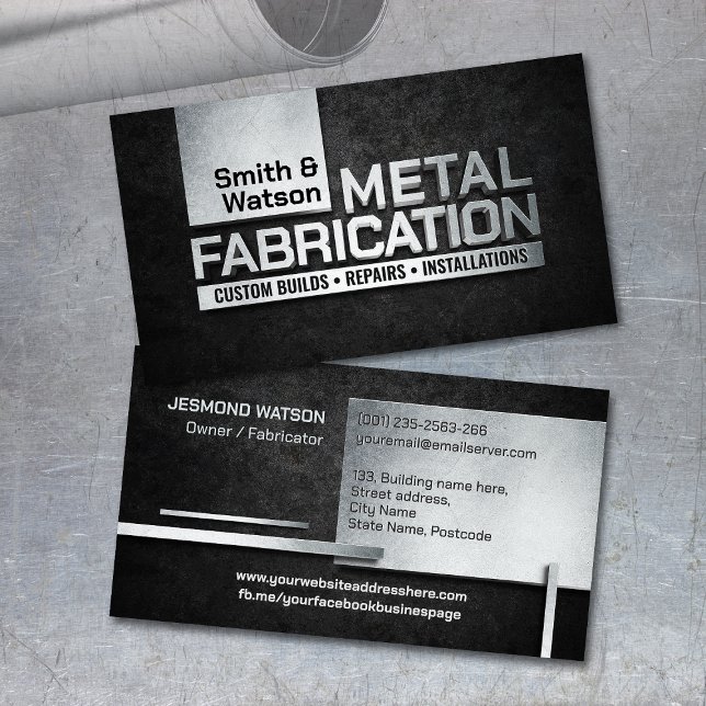 Professional Metal Works  - Metal Fabrication Visitkort (Skapare uppladdad)
