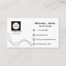professional Minimalist business custom card Visitkort