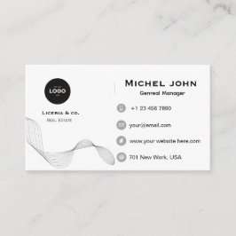 professional Minimalist business custom card Visitkort