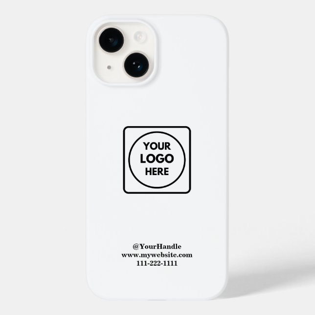 Professional Minimalist Logo Branding iphone case (Baksida)