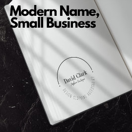 Professional Modern Name Small Business Owner Självfärgande Stämpel