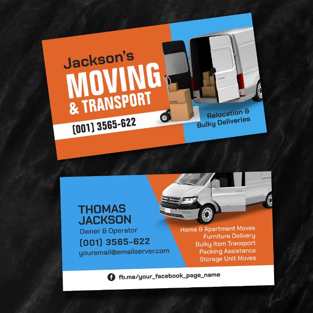 Professional Moving Services - Relocation Visitkort (Skapare uppladdad)