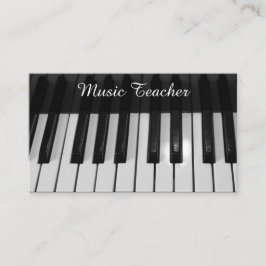 Professional Music Teacher Visitkort