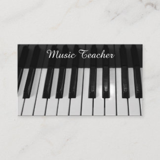 Professional Music Teacher Visitkort