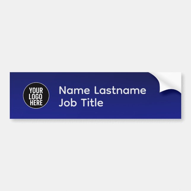 Professional Name Logo Bumper Sticker Bildekal (Framsidan)